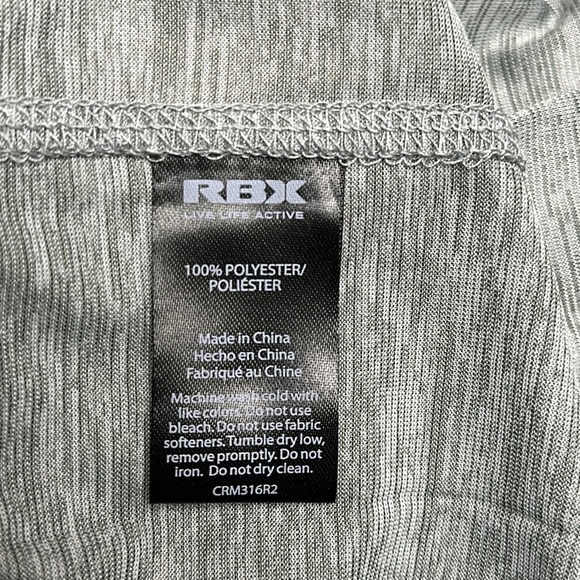 RBX X-Train Performance X-DRI running/training Muscle Tank GRAY shirt. Med NWT - Picture 9 of 9